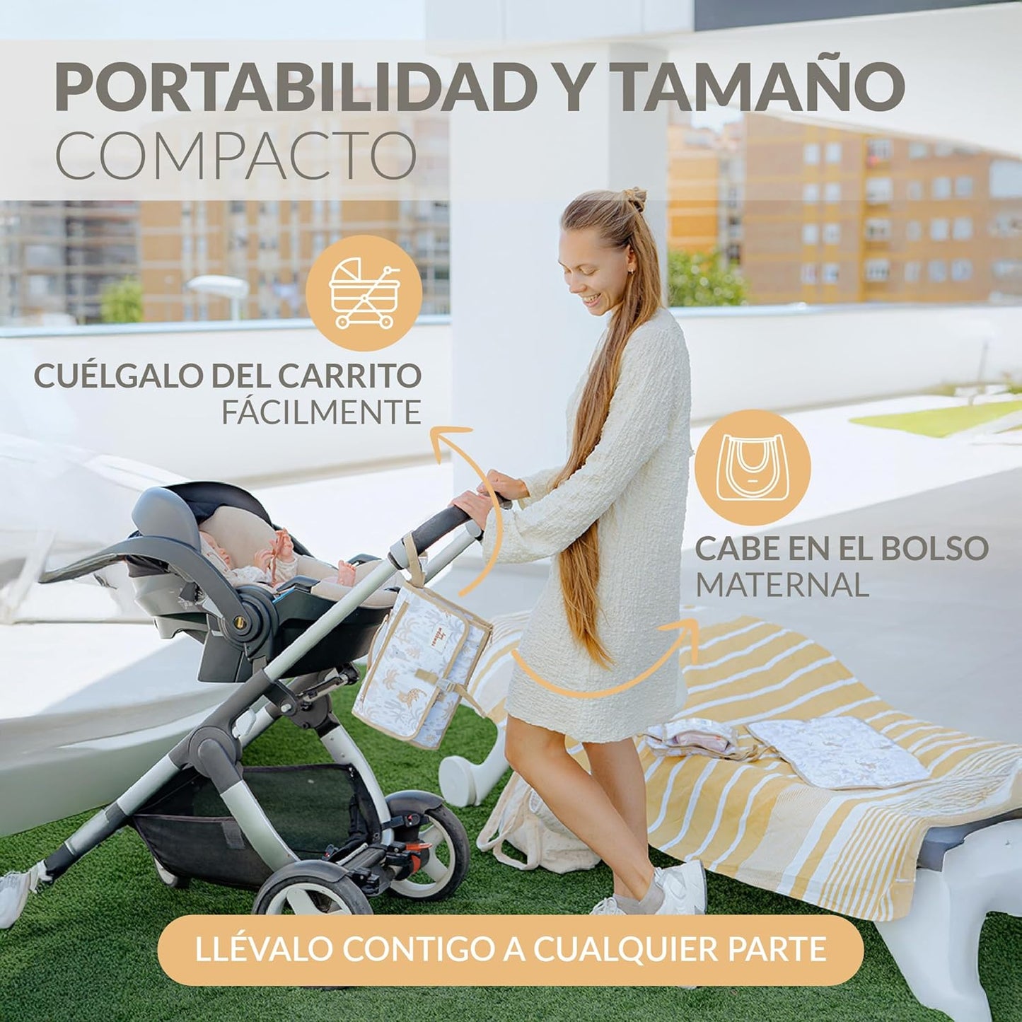 Cambiador bebé Portátil