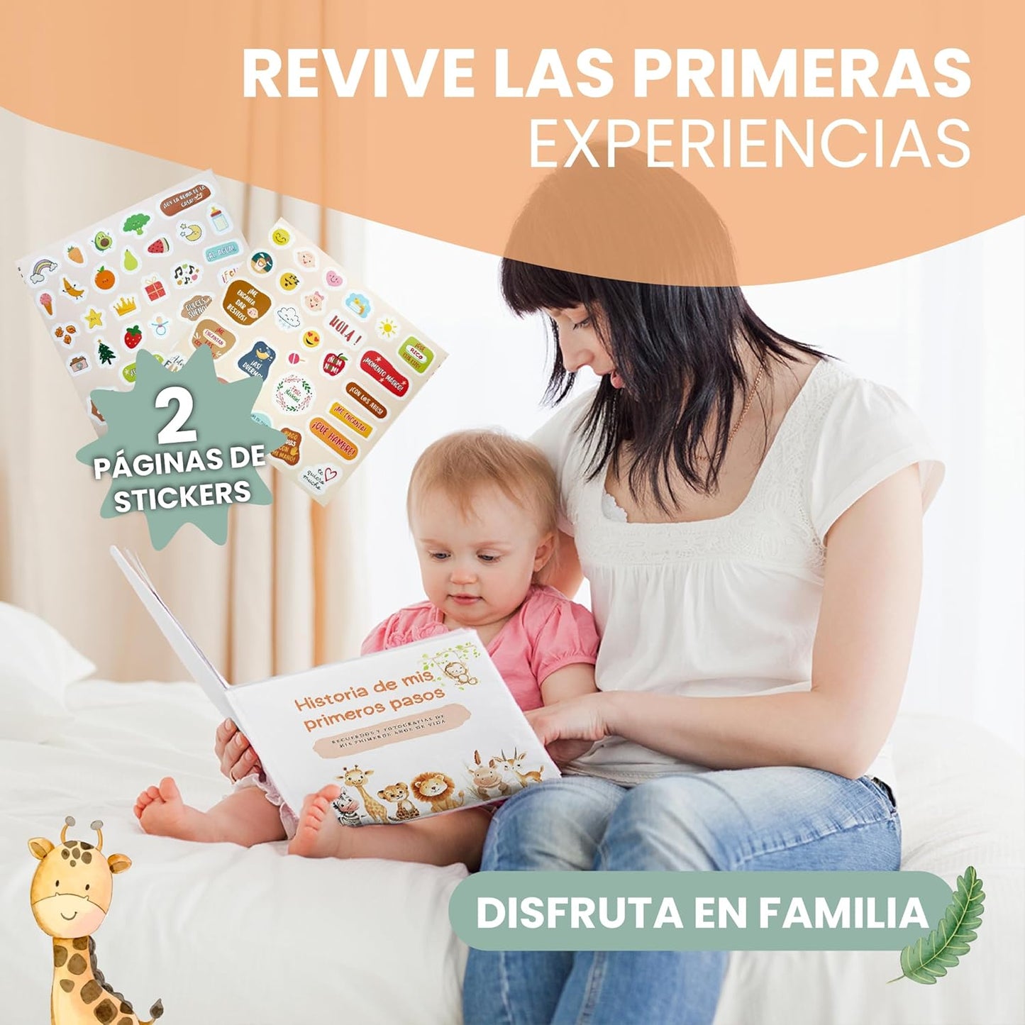 Album Fotos Bebe para Pegar Fotos y Escribir hasta los 5 AÑOS