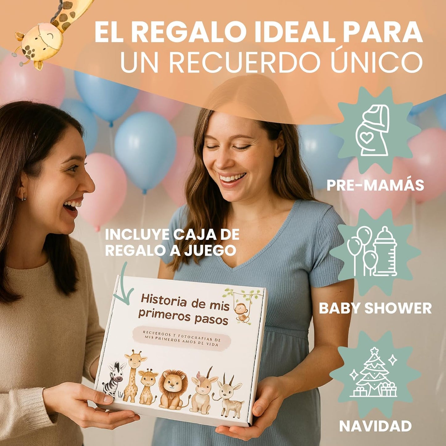 Album Fotos Bebe para Pegar Fotos y Escribir hasta los 5 AÑOS