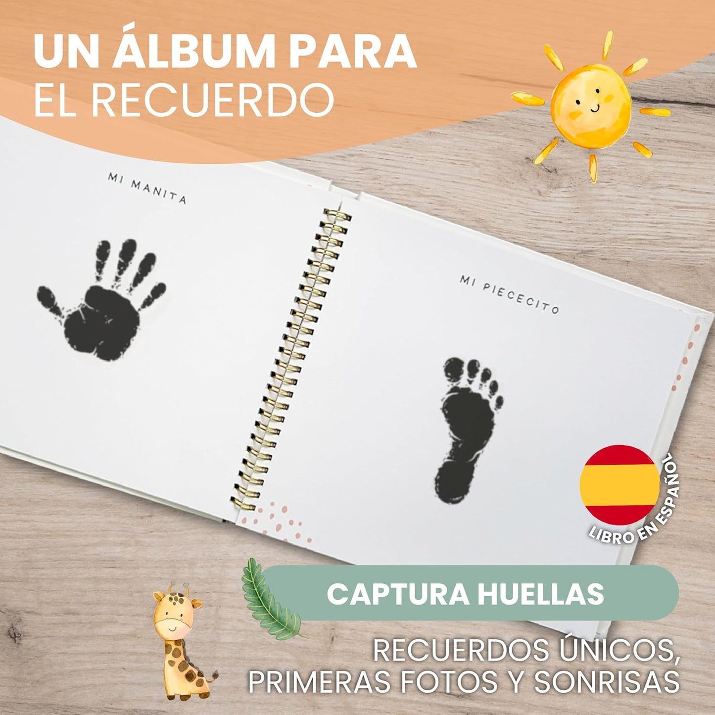 Album Fotos Bebe para Pegar Fotos y Escribir hasta los 5 AÑOS